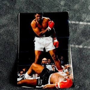 Muhammad Ali fighting poster
